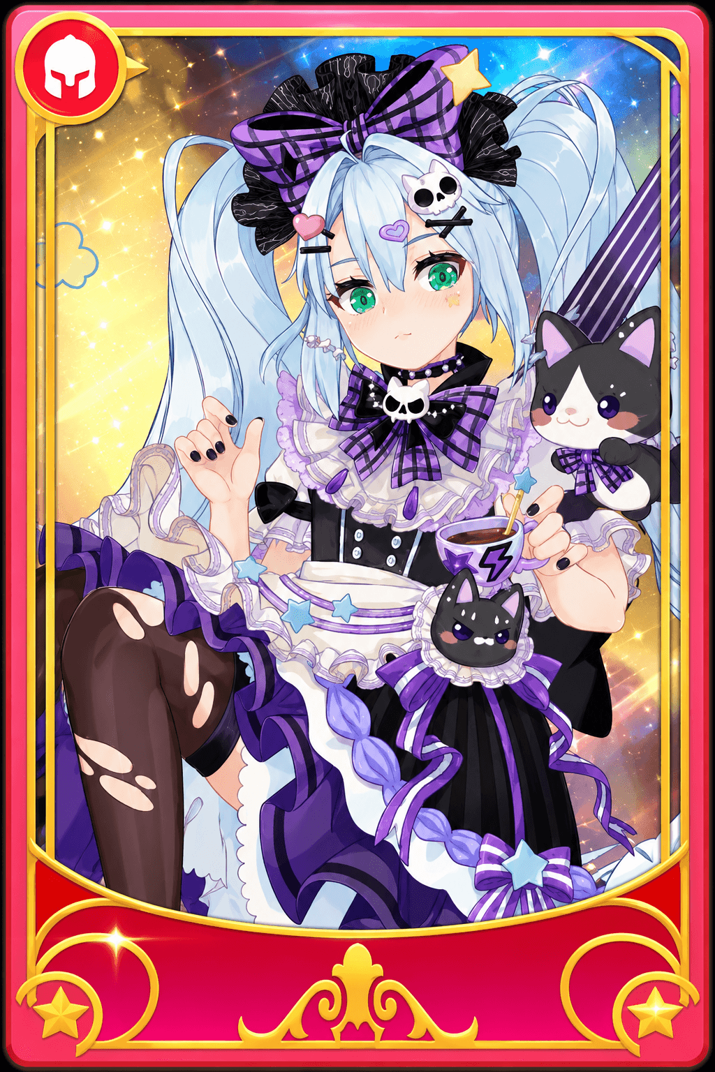 Shining Violet Cat Diva